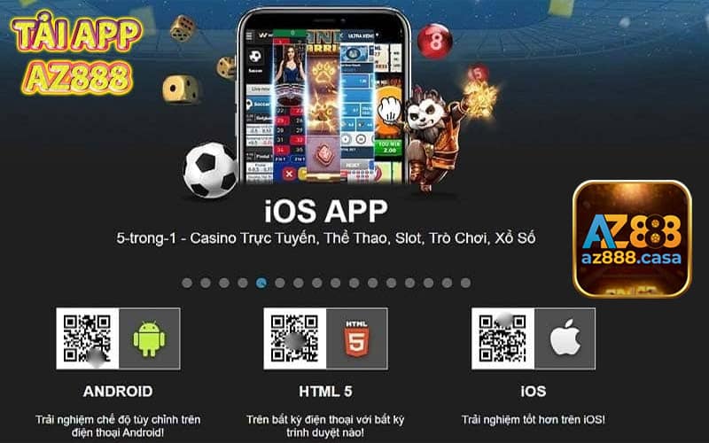 Tải App Az888 cho smartphone sử dụng hệ điều hành IOS